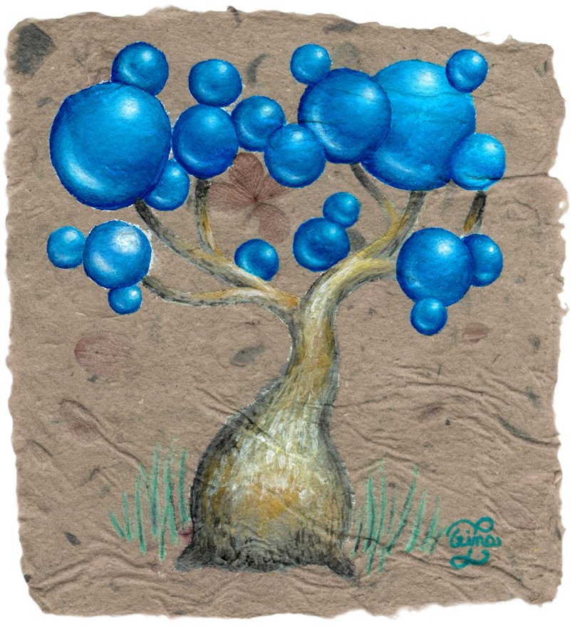 SAPPHAOBAB Bonsai Bubble Tree Giclee Print