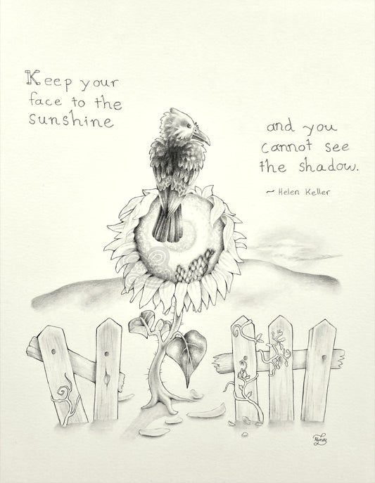 "To The Sunshine" Original Graphite Drawing