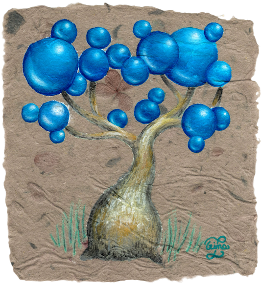 SAPPHAOBAB Bonsai Bubble Tree Giclee Print